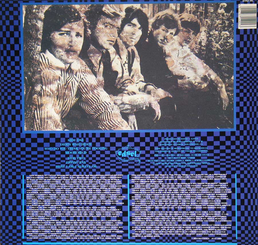 Captain Beefheart & His Magic Band The Legendary A&M Sessions back cover