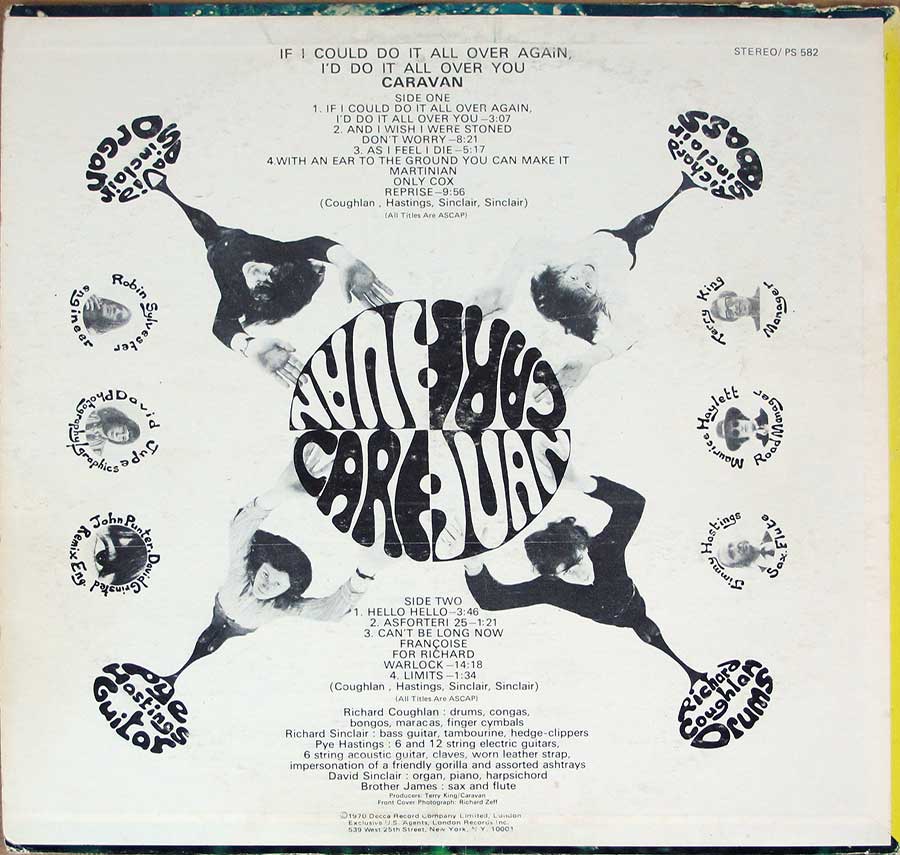 Photo of album back cover CARAVAN - If I could do it all over again, I'll do it all over you
