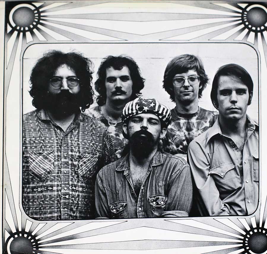 Large almost full page group photo of the "Grateful Dead" band