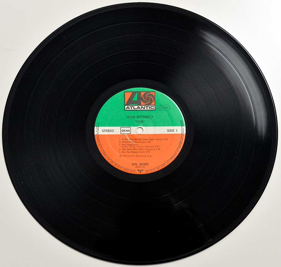 Photo of LP Side A IRON BUTTERFLY - Live (Rock Classics) 