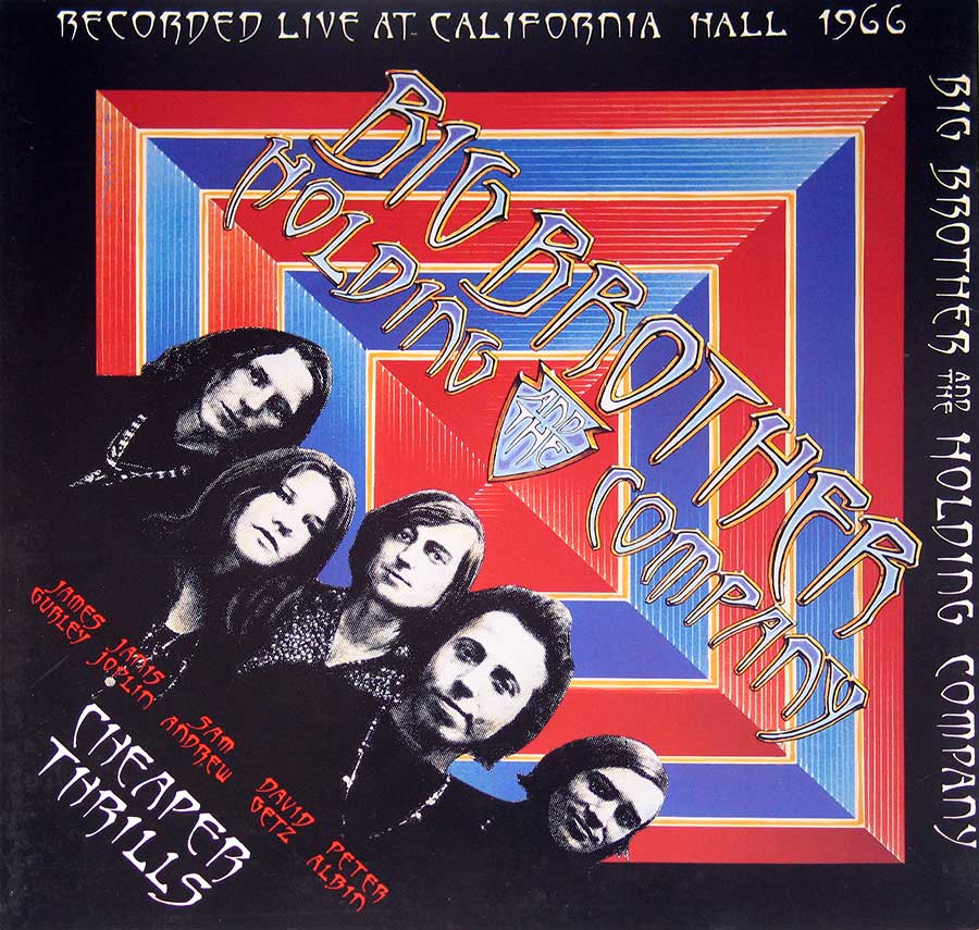 Cheaper Thrills By Janis Joplin & Big Brother Holding Company 12" Vinyl LP ALbum album front cover