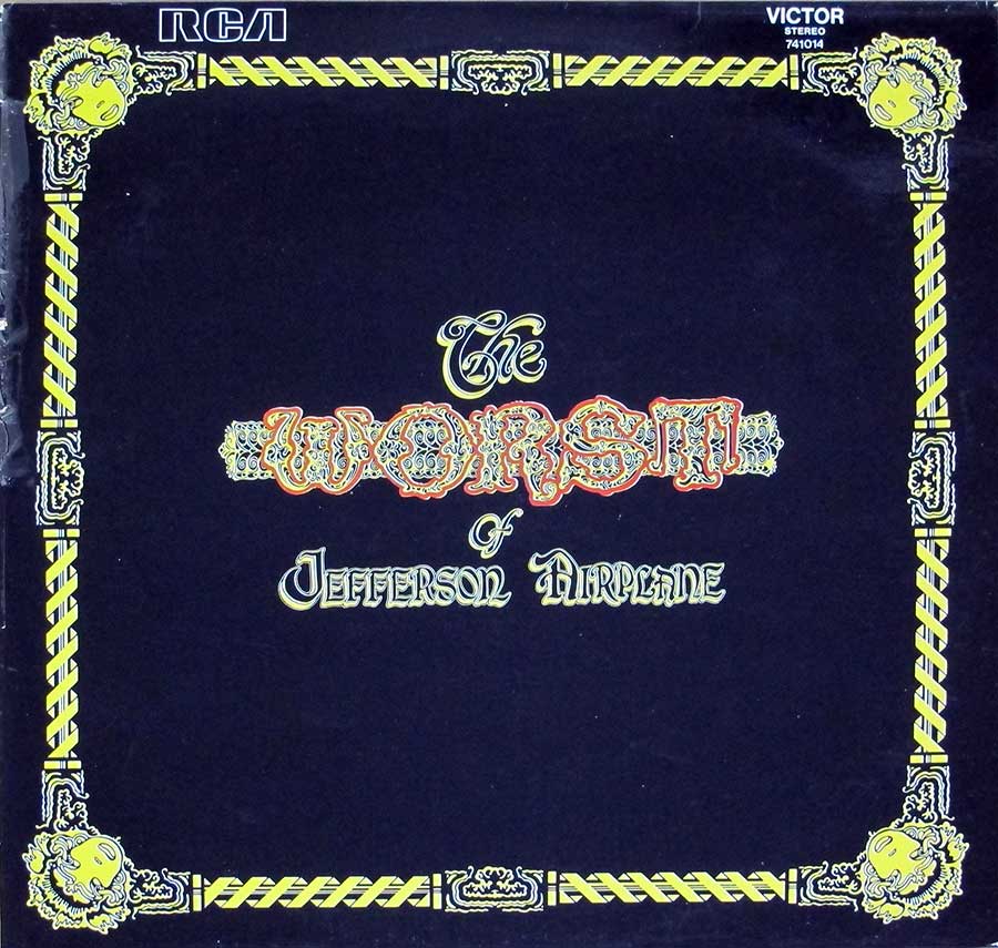 JEFFERSON AIRPLANE - Worst Of Jefferson Airplane 12" LP Vinyl Album front cover https://vinyl-records.nl
