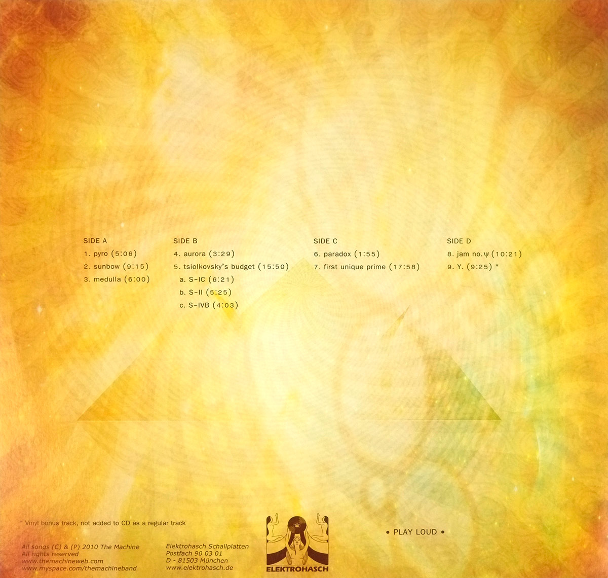 THE MACHINE - Drie back cover