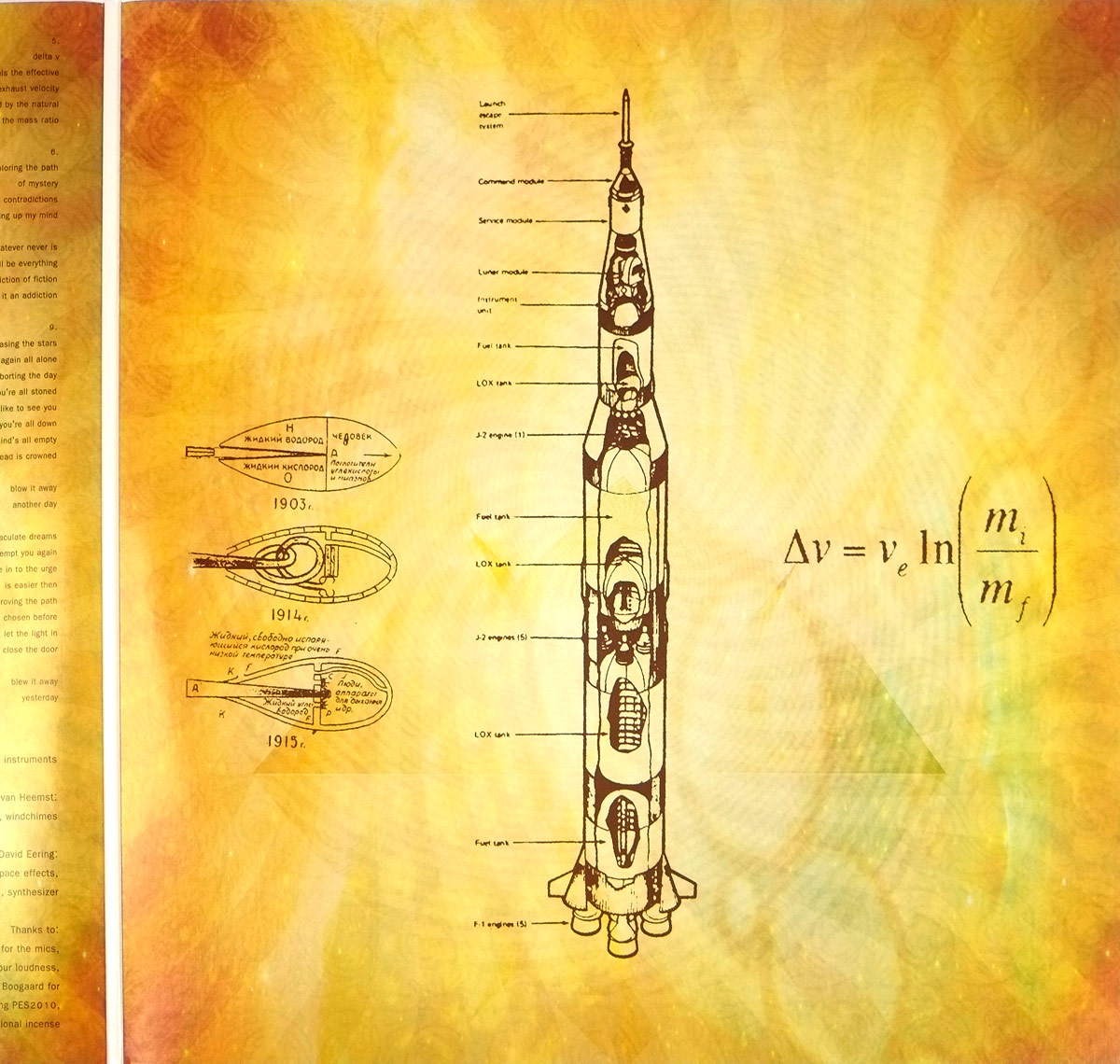 THE MACHINE - Drie inner gatefold cover