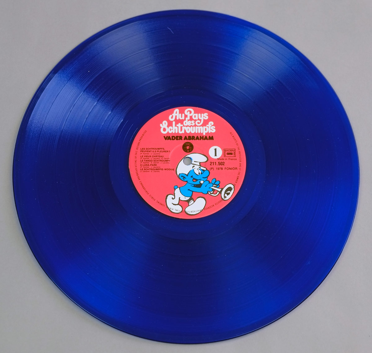 Photo of Side One of VADER ABRAHAM - Au Pays Des Schtroumpfs