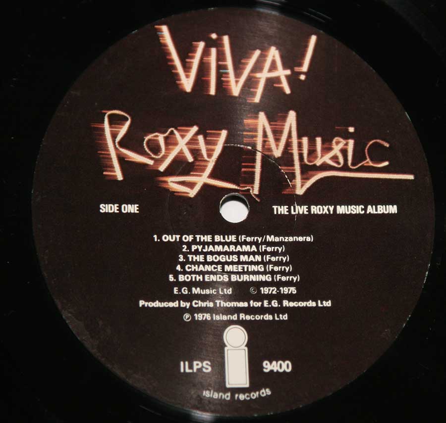 Front Cover Photo Of ROXY MUSIC - Viva! 