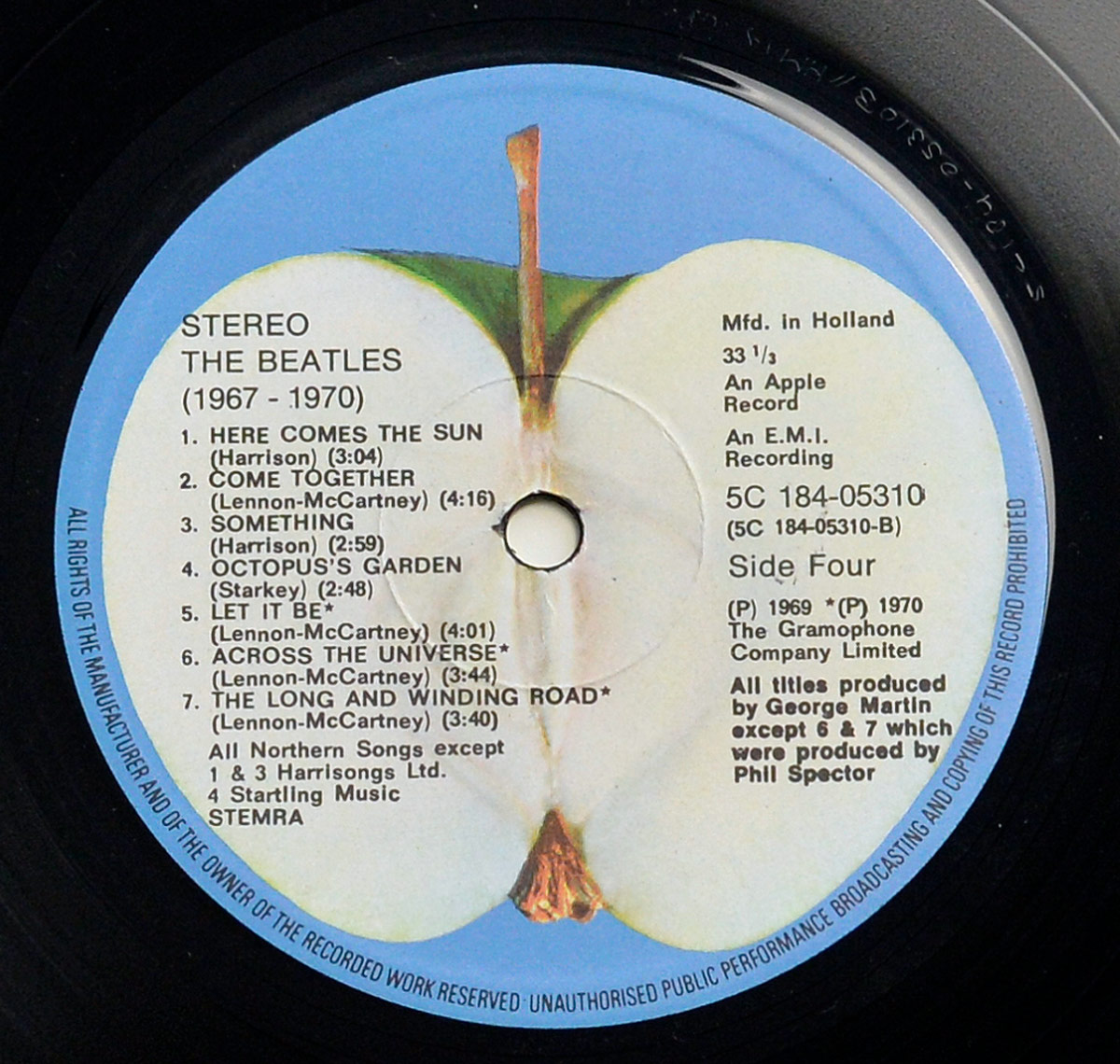 Record Label Side Four