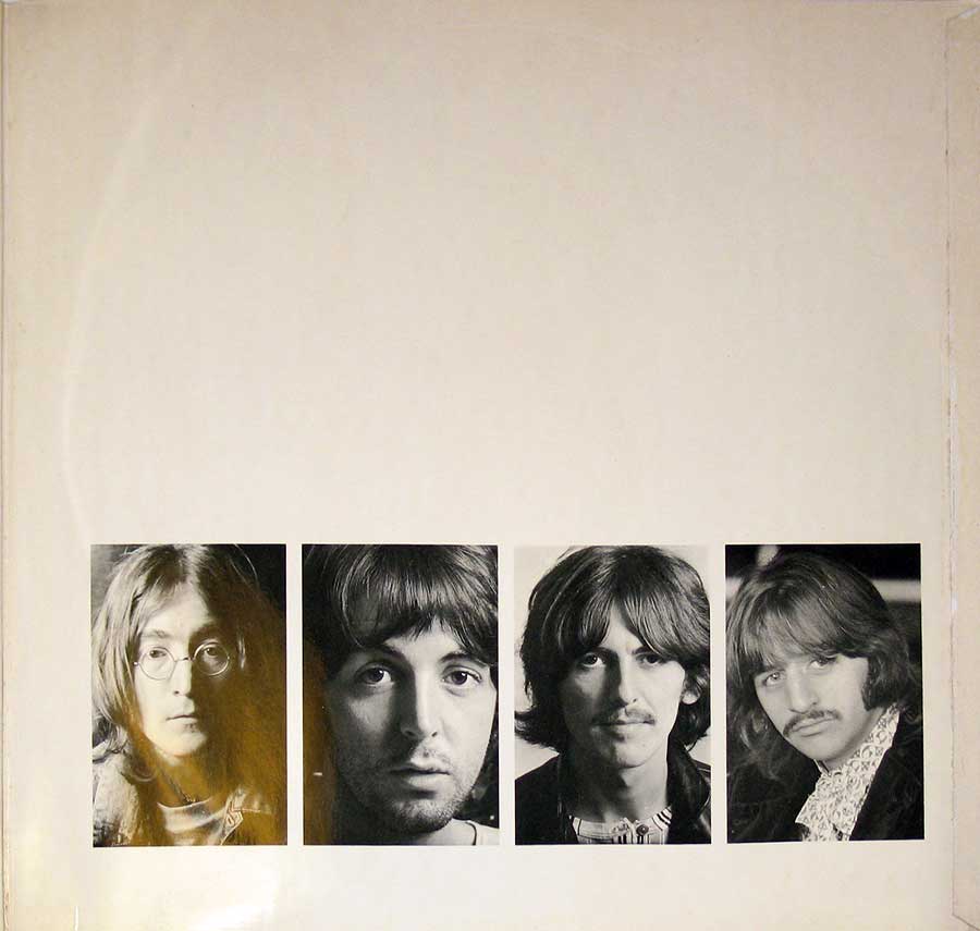 Photo of album back cover The BEATLES - White Album UK Release 