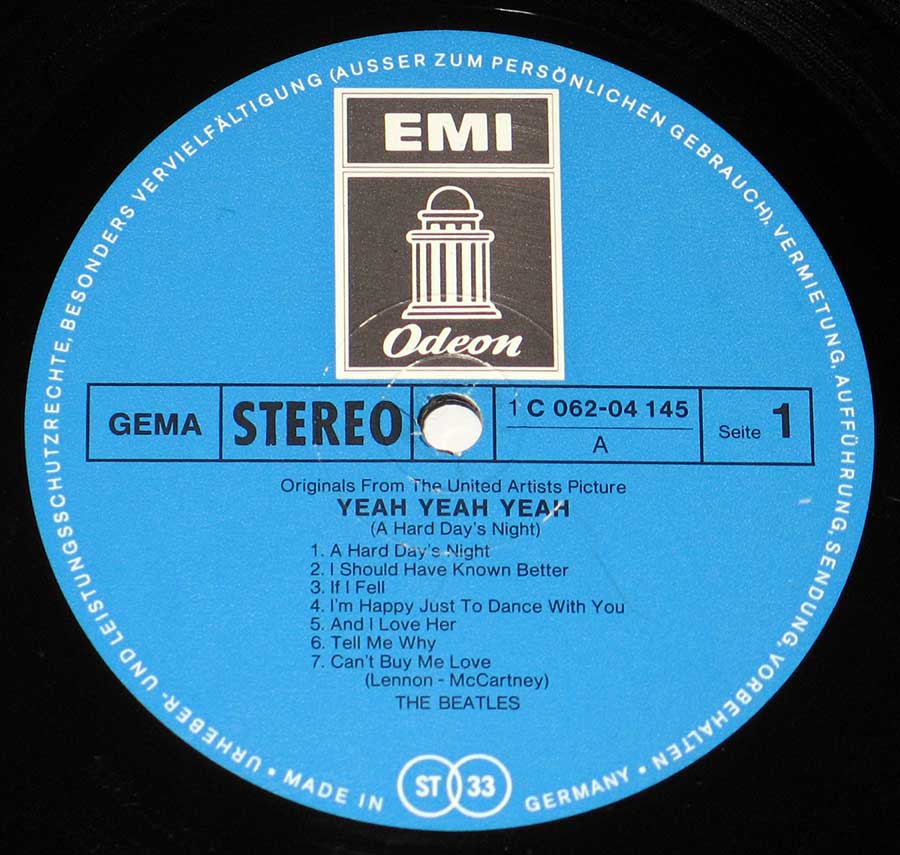 Front Cover Photo Of BEATLES - Yeah Yeah Yeah 