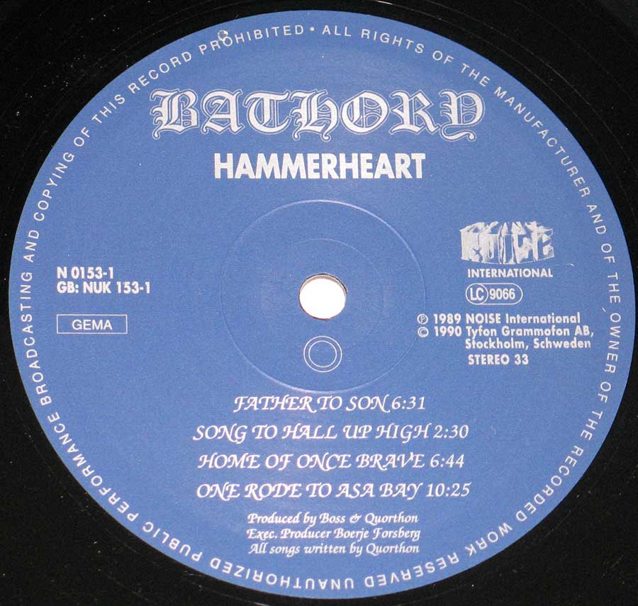 Close-up Photo of Record Label Large Hires Photo