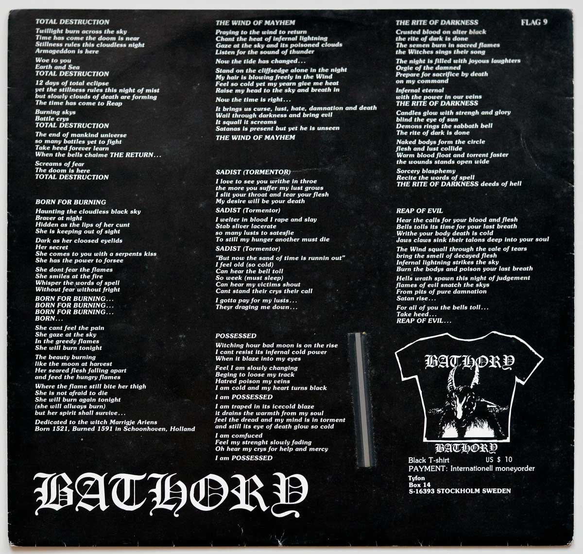 High Resolution Photo #10 BATHORY - The Return https://vinyl-records.nl 