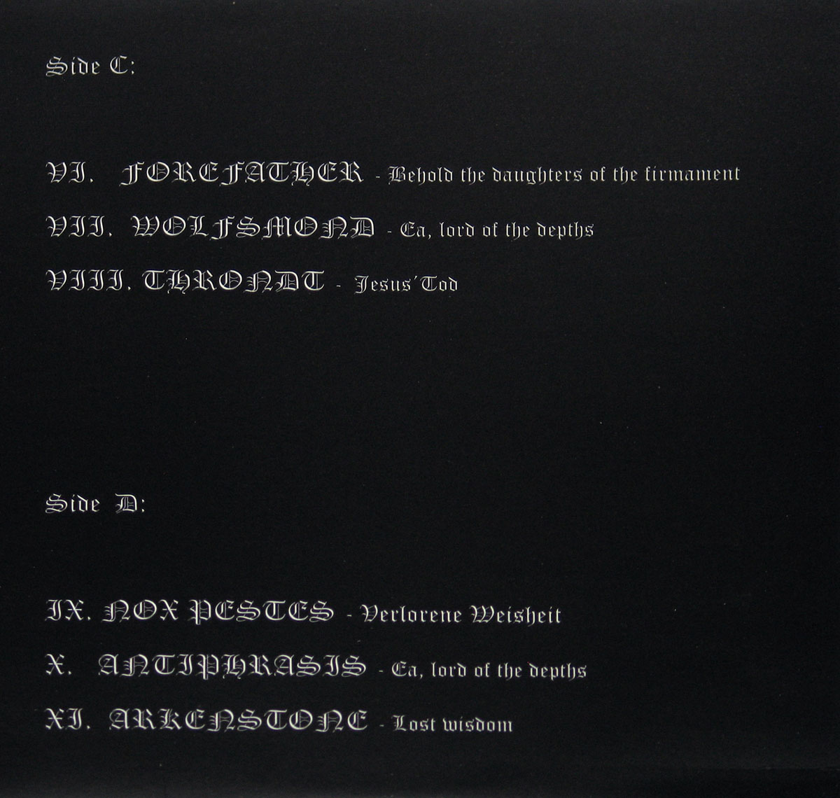 High Resolution Photo #12 BURZUM The Tribute with Xasthur, Wolfmond