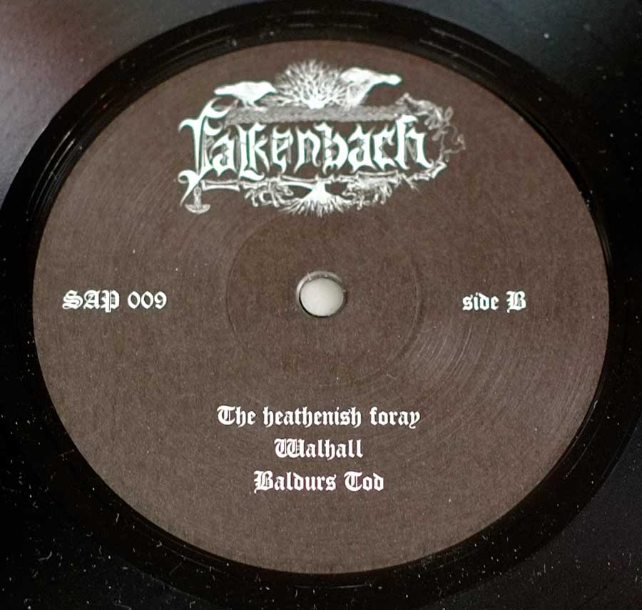 Close up of Side Two  FALKENBACH - ...Magni Blandinn Ok Megintiri Ltd Edition SAP 009 