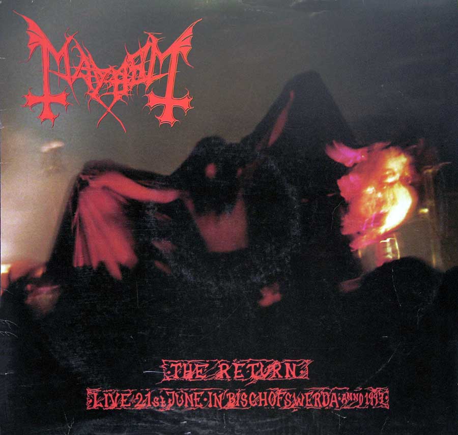 MAYHEM - Live The Return Bischofswerda 1997 Limited Edition 1000 12" Vinyl LP Album front cover https://vinyl-records.nl