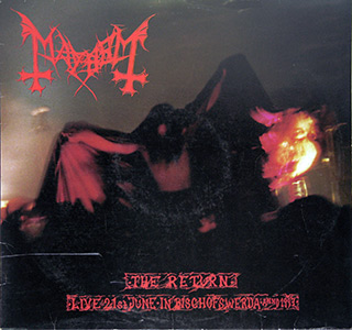 Mayhem - Live The Return Bischofswerda 1997  album front cover vinyl LP album https://vinyl-records.nl