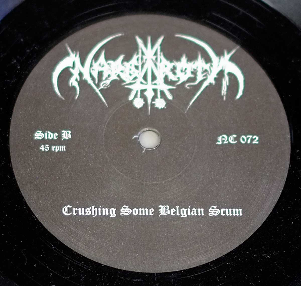 Side B of Crushing's Record Label