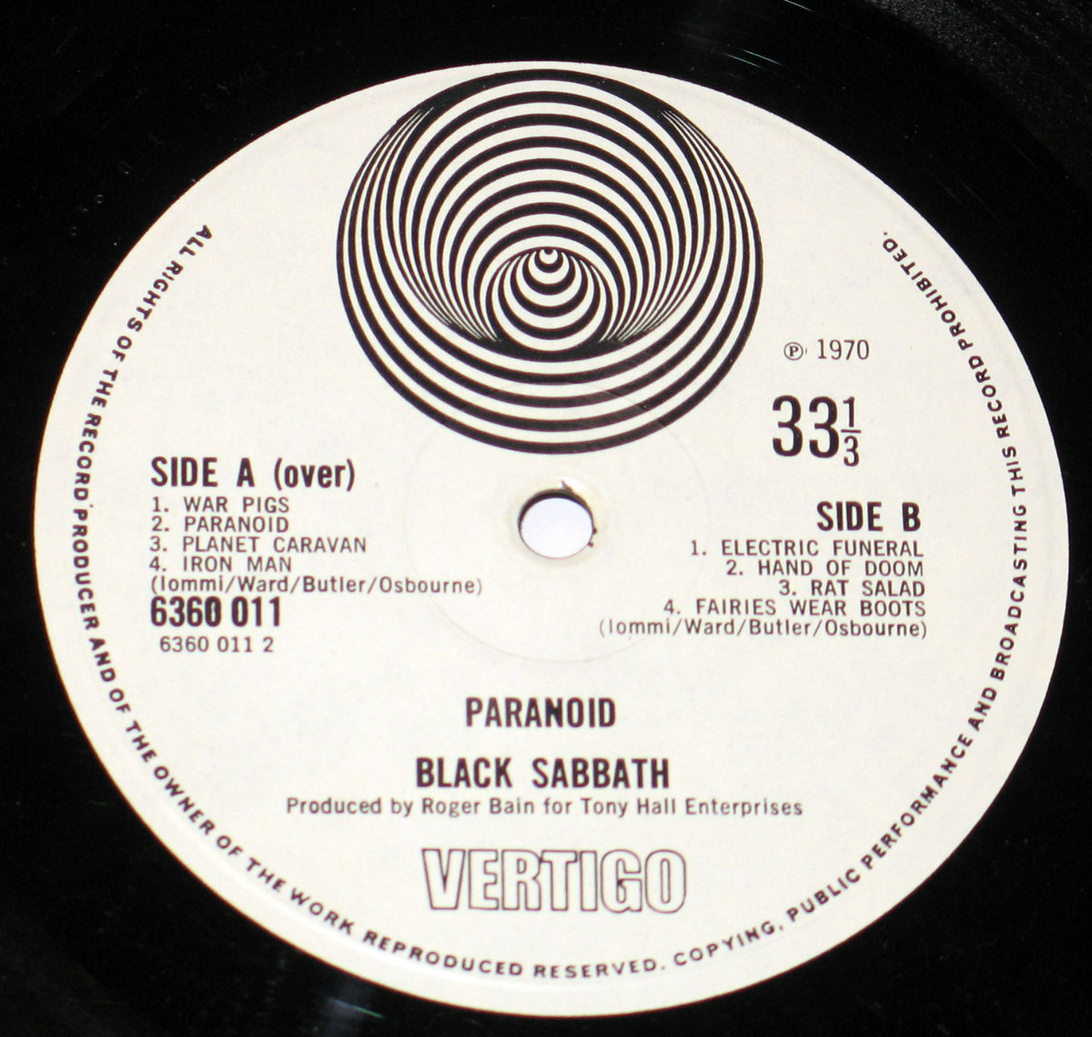 High Resolution Photo black sabbath paranoid gt britain 