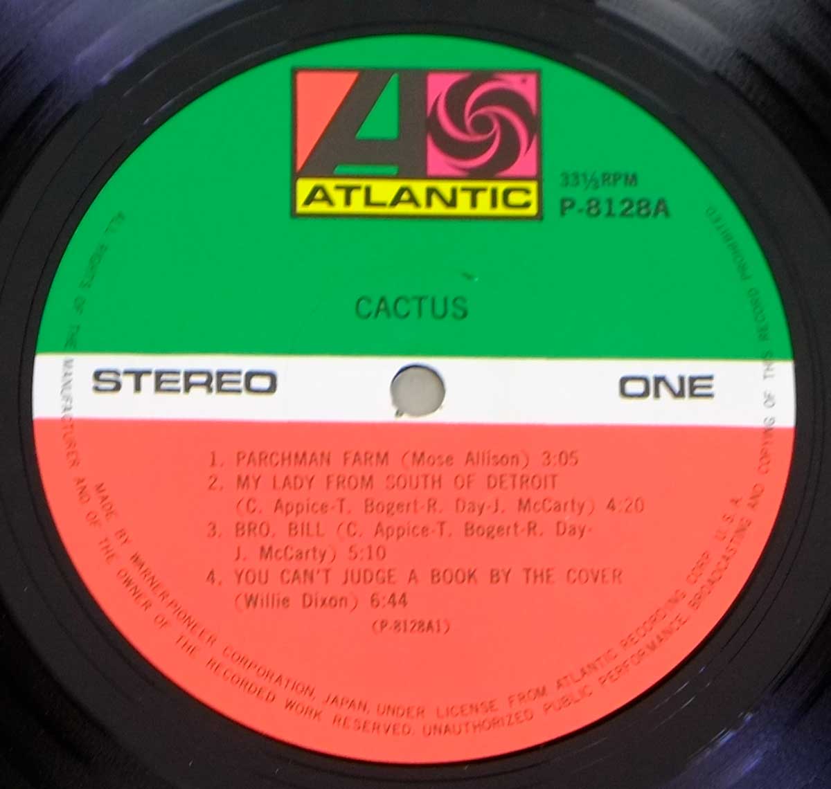 Close up Photo of Cactus Record Label