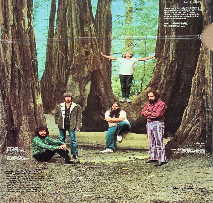 Photo of the right page inside cover CANNED HEAT - Future Blues 