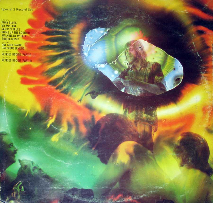 CANNED HEAT - Livin' Blues Usa Release 12" Vinyl LP Album 
 back cover
