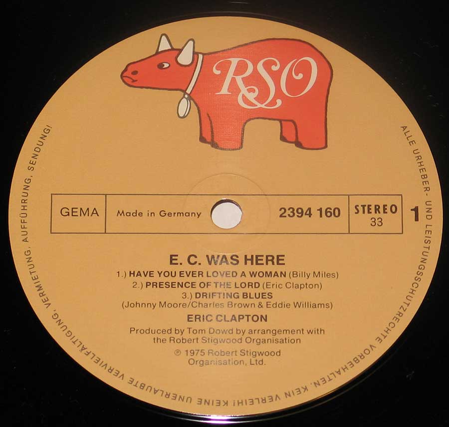 High Resolution Photo ERIC CLAPTON EC was Here 