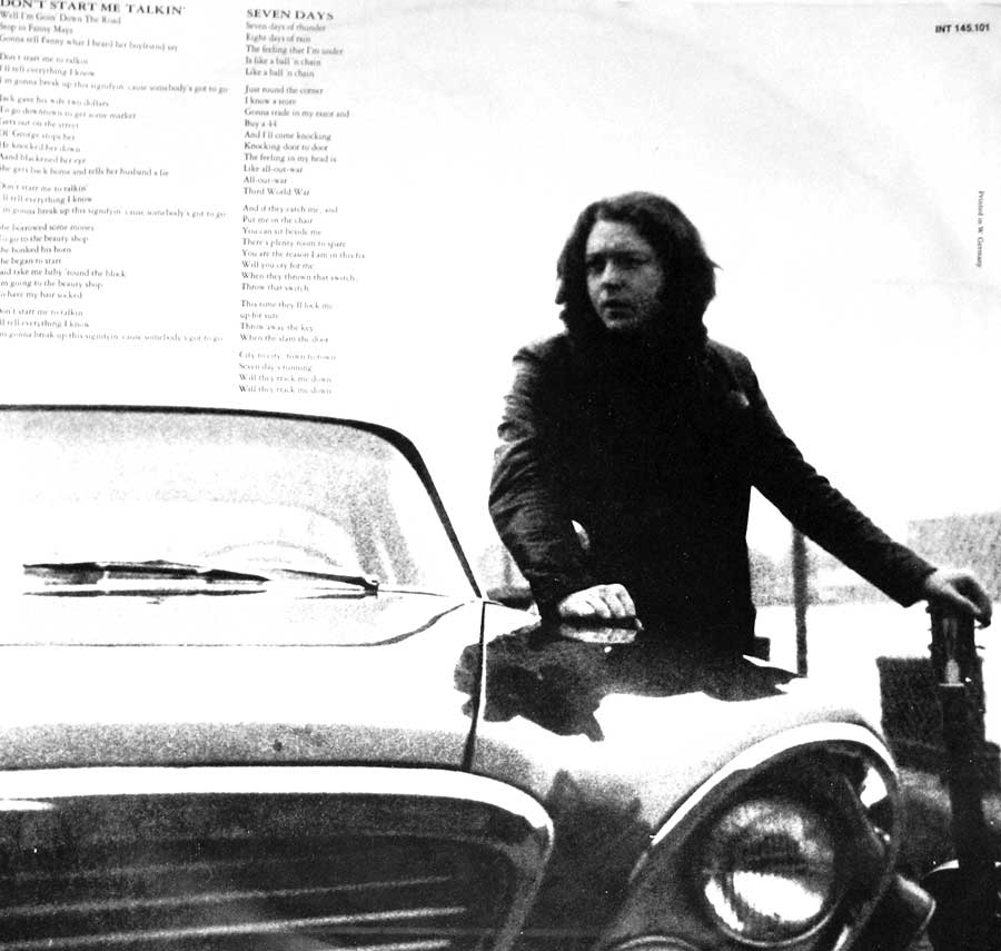 RORY GALLAGHER - Defender 12" Vinyl LP Album album back cover