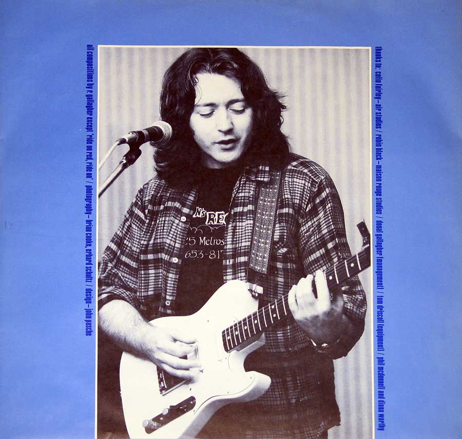 RORY GALLAGHER - Jinx 12" Vinyl LP Album custom inner sleeve