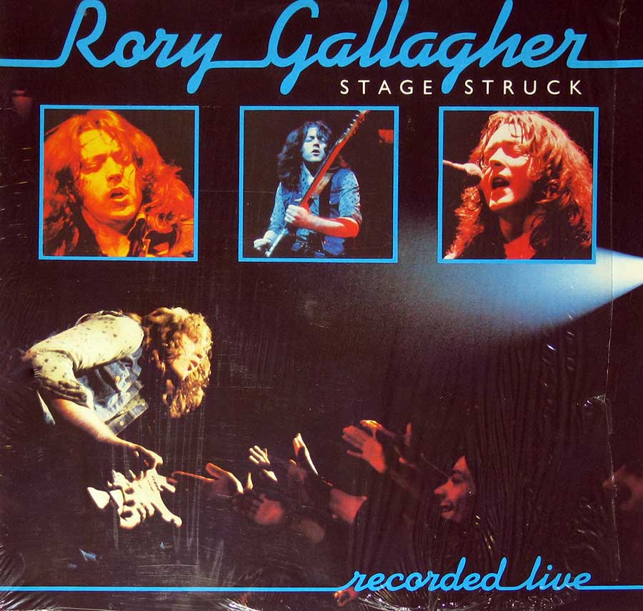 RORY GALLAGHER Stage Struck Recorded Live 12" Vinyl LP Album front cover