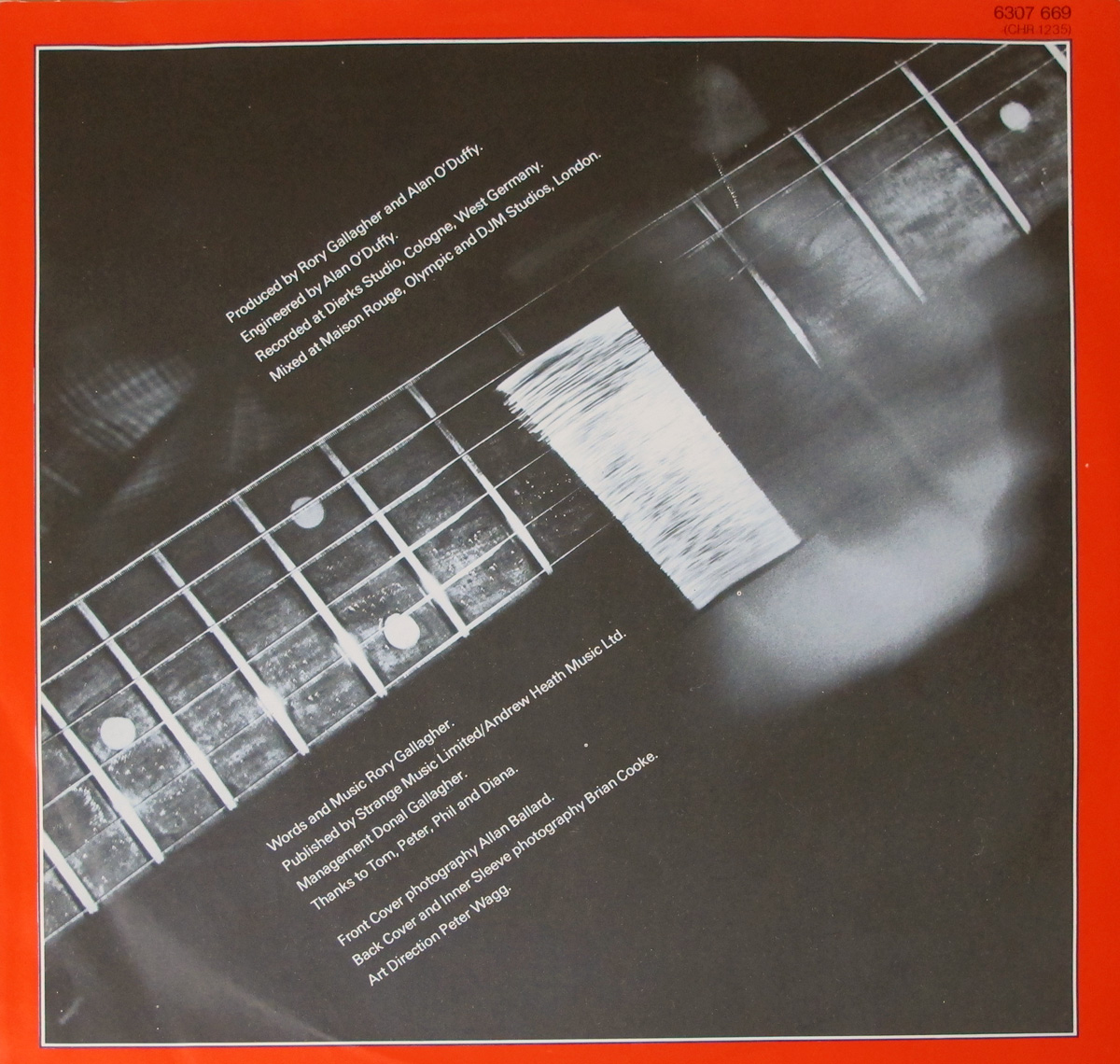 RORY GALLAGHER - Top Priority album's cover