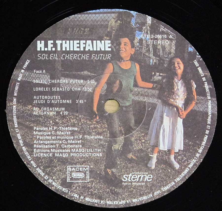 High Resolution Photo # HUBERT FELIX THIEFAINE Soleil Cherche Futur