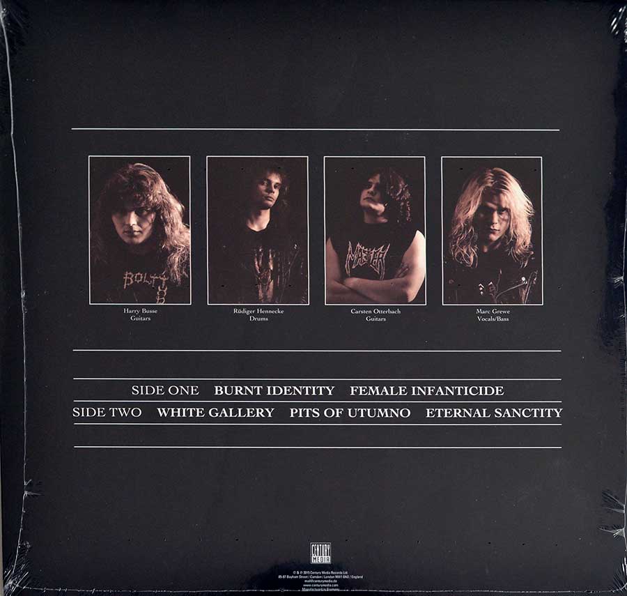 Photo of album back cover MORGOTH - The Eternall Fall 