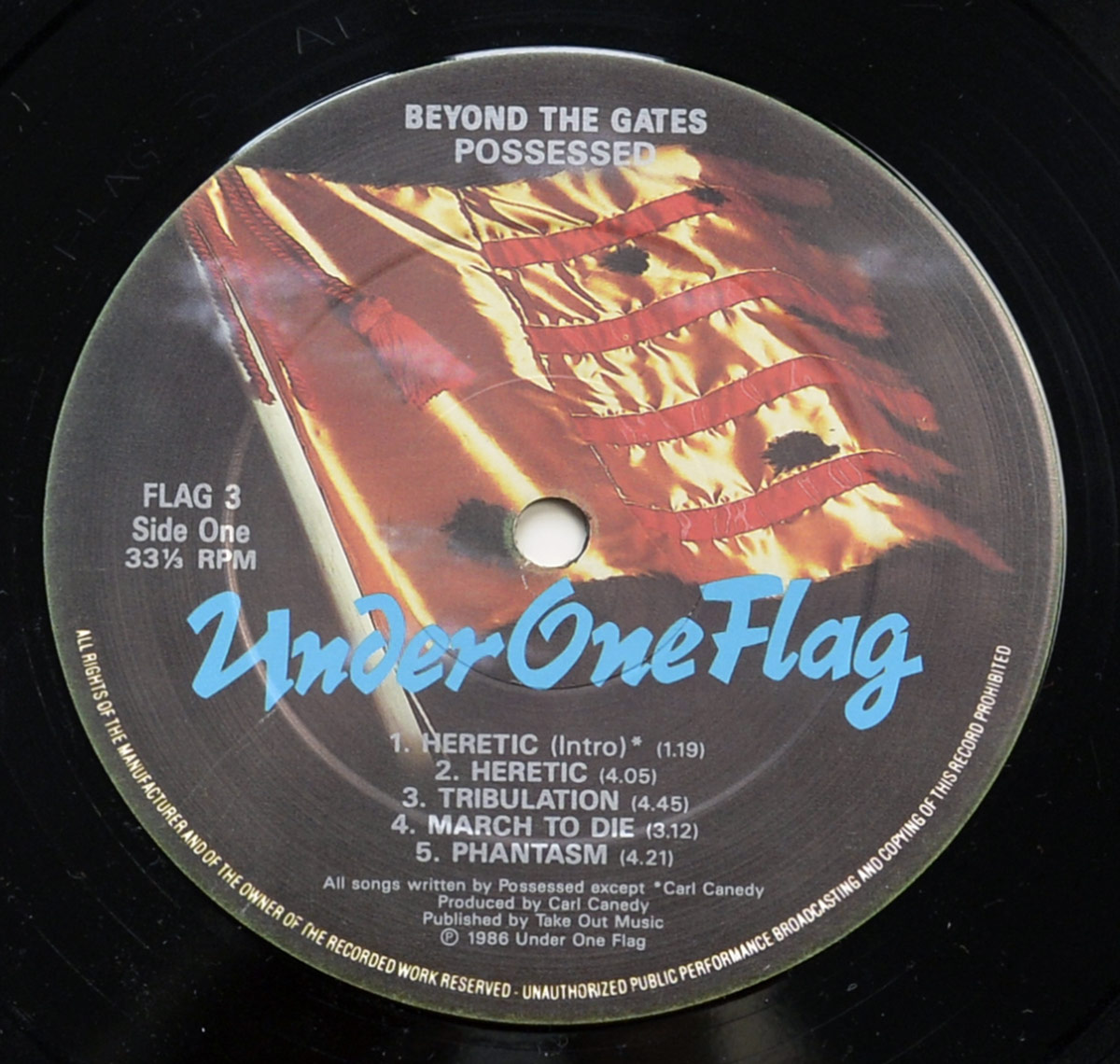 "Beyond the Gates" Record Label Details: Under One Flag 3 ℗ 1986 Under One Flag Sound Copyright 