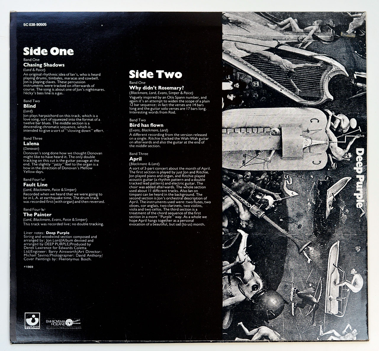 High Resolution Photo Album Back Cover of Deep Purple III https://vinyl-records.nl