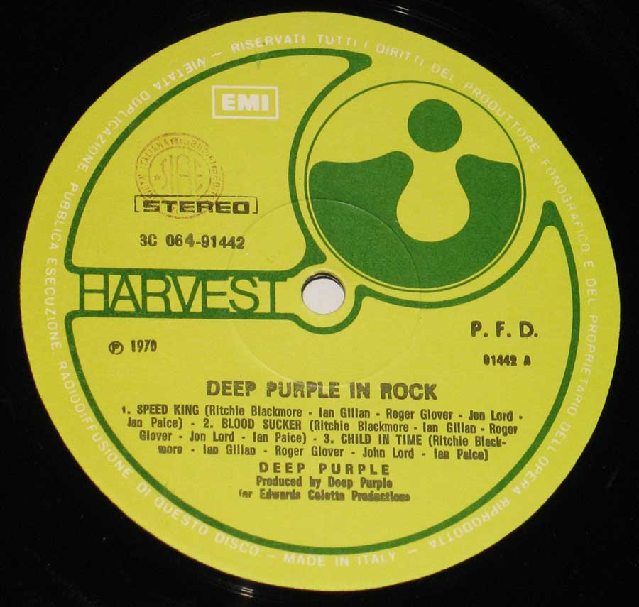 High Resolution #3 Photo DEEP PURPLE In Rock Italy 