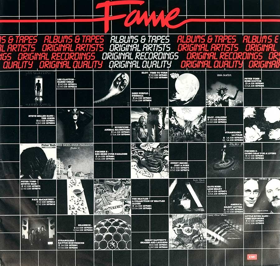 Photo One Of The Original Custom Inner Sleeve DEEP PURPLE - In Rock Fame Netherlands 12" LP Album Vinyl 