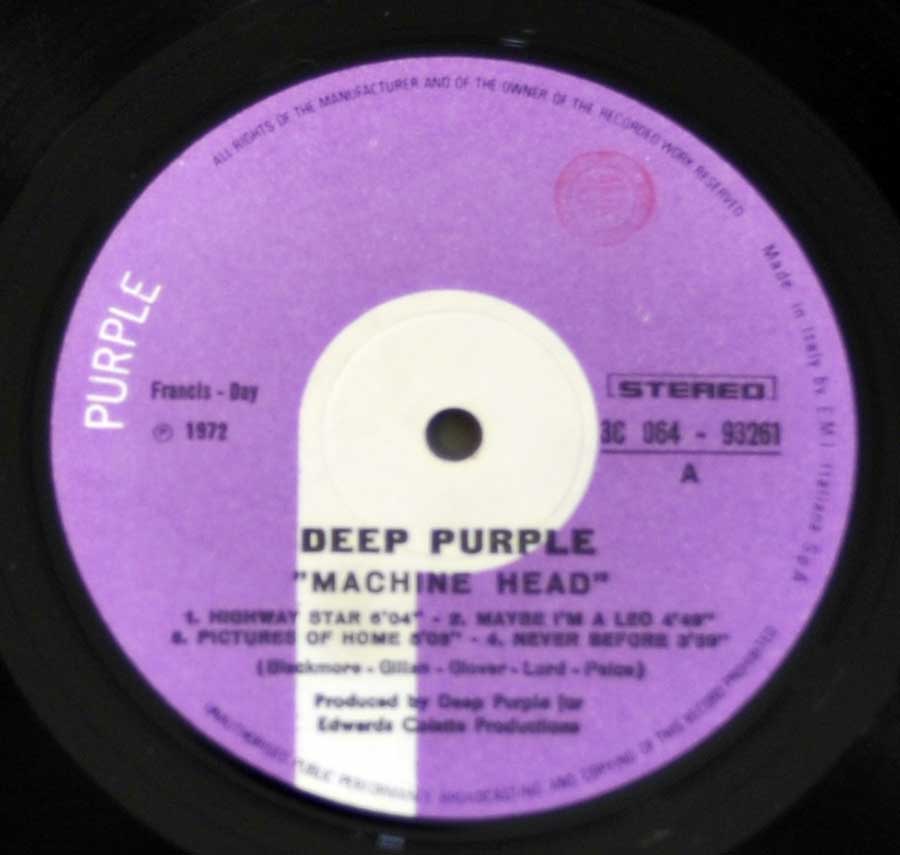 High Resolution Photo #5 DEEP PURPLE Machine Head Italy 