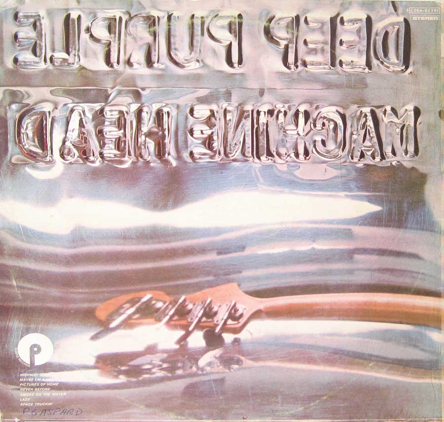 DEEP PURPLE Machine Head Gatefold  album back cover