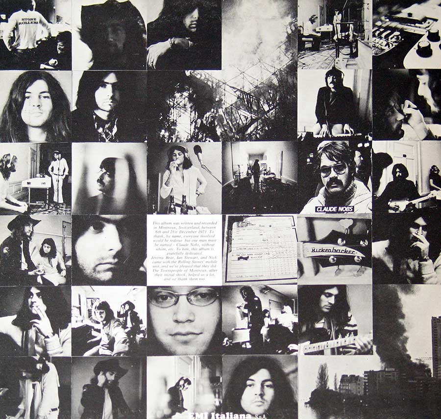DEEP PURPLE Machine Head Gatefold  inner gatefold cover