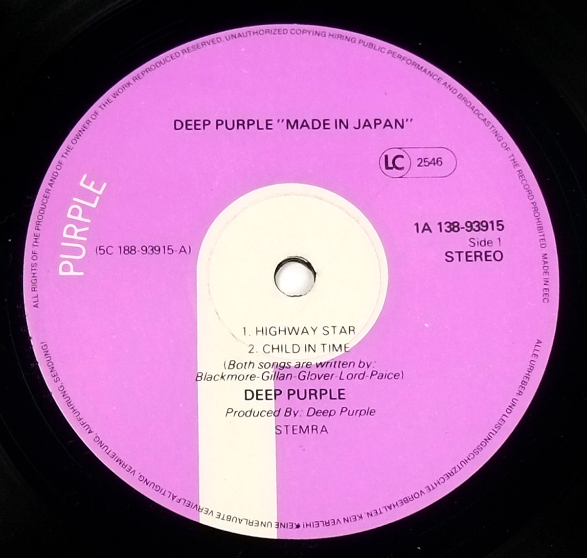DEEP PURPLE - Made In Japan European Release 2LP 12" DLP ALBUM VINYL  vinyl lp record 