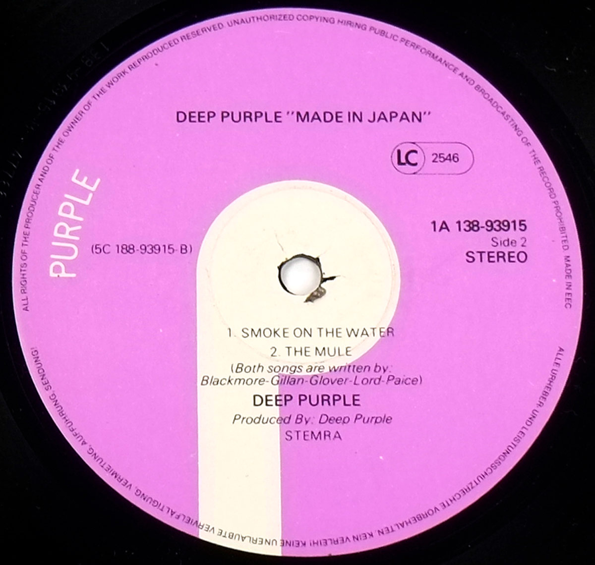 DEEP PURPLE - Made In Japan European Release 2LP 12" DLP ALBUM VINYL  vinyl lp record 