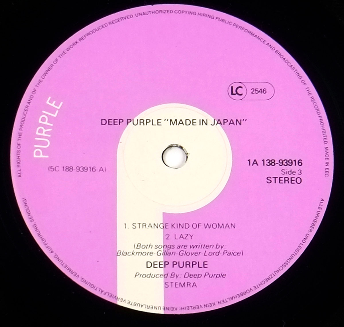 DEEP PURPLE - Made In Japan European Release 2LP 12" DLP ALBUM VINYL  vinyl lp record 