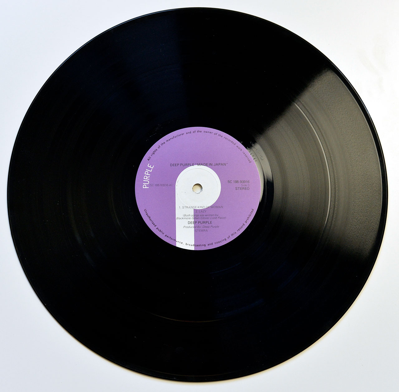 High Resolution Photo of the LP Side Three  of DEEP PURPLE - Made in Japan (Netherlands) https://vinyl-records.nl