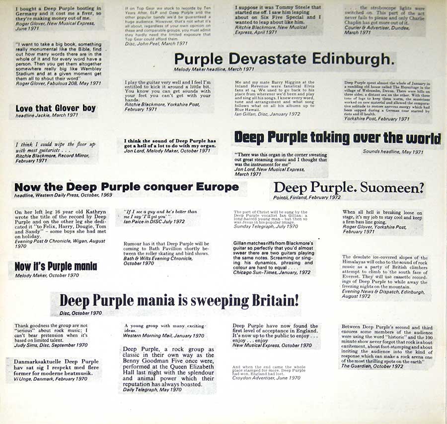 High Resolution Photo Deep Purple Who Do We Think We Are France 