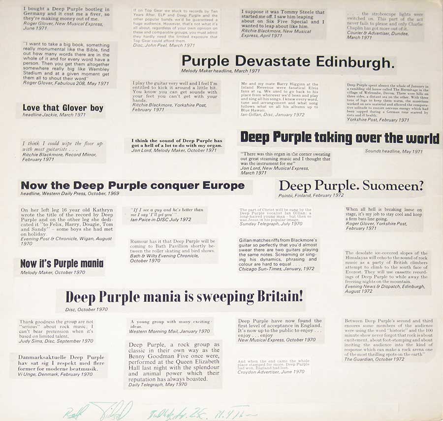 High Resolution Photo deep purple who do we think we are gb 