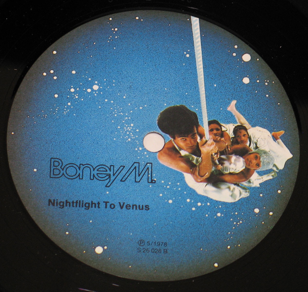 Photo of Boney M on the postcard 