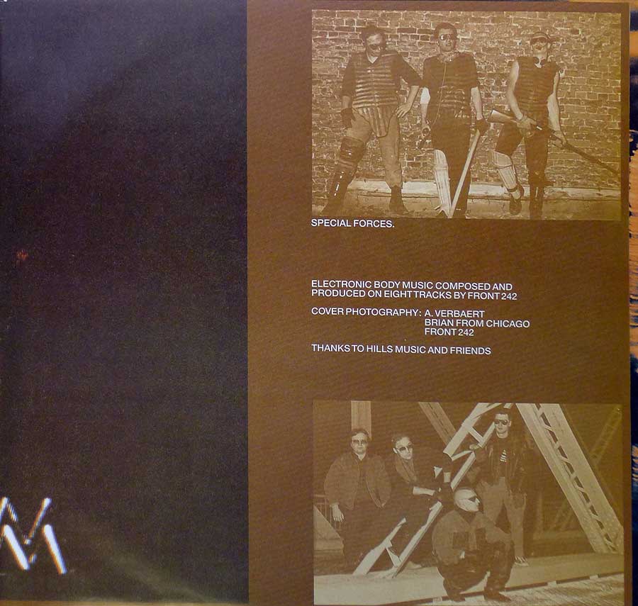 FRONT 242 - No Comment 12" LP VINYL Album custom inner sleeve