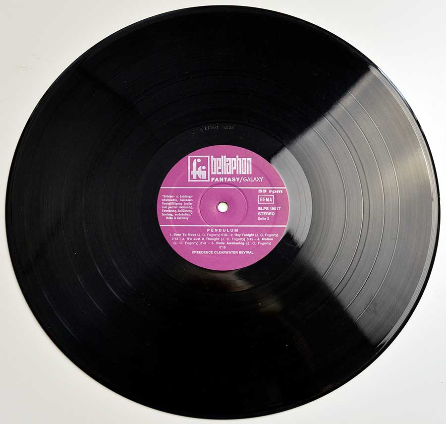 High Resolution Photo CCR Creedence Clearwater Revival Pendulum ( Germany )  Vinyl Record