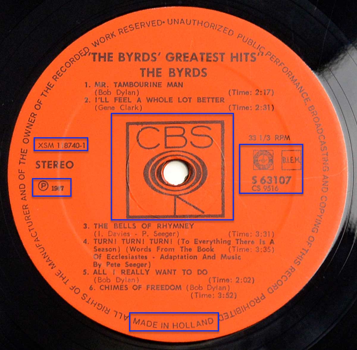 High Resolution Photo of the Record Label 