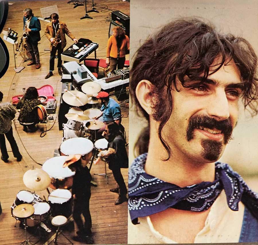 Photo of the right page inside cover MOTHERS OF INVENTION BURNT WEENY SANDWICH USA RS 6370 BLUE BIZARRE FOC 