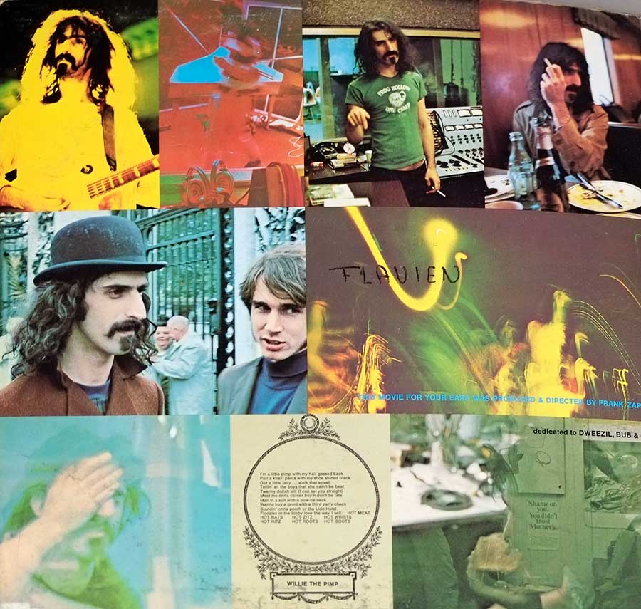 FRANK ZAPPA - Hot Rats Reprise TELDEC Gatefold 12" LP VINYL ALbum 
 inner gatefold cover